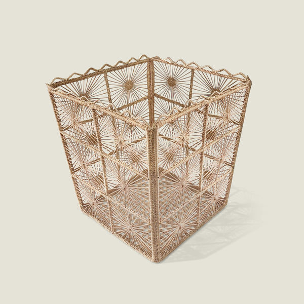 Artisan Hand Woven Waste Paper Basket