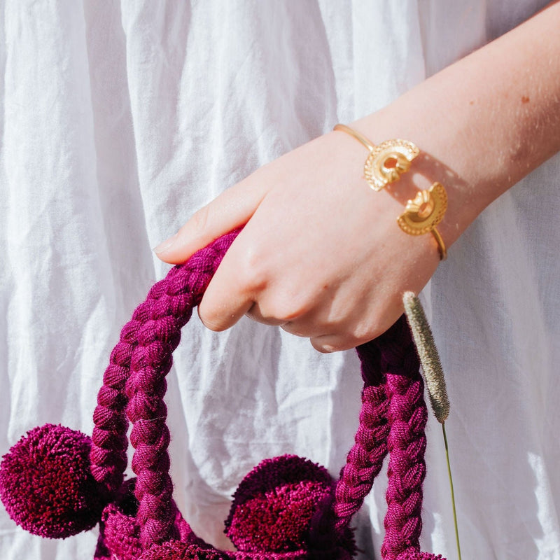 Handmade Precolombino Gold Artisan Bracelet