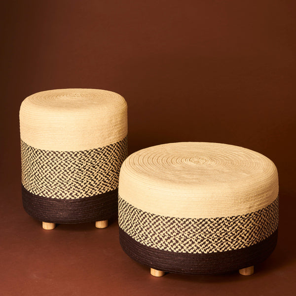 Cana Flecha Woven Pouf - The Colombia Collective