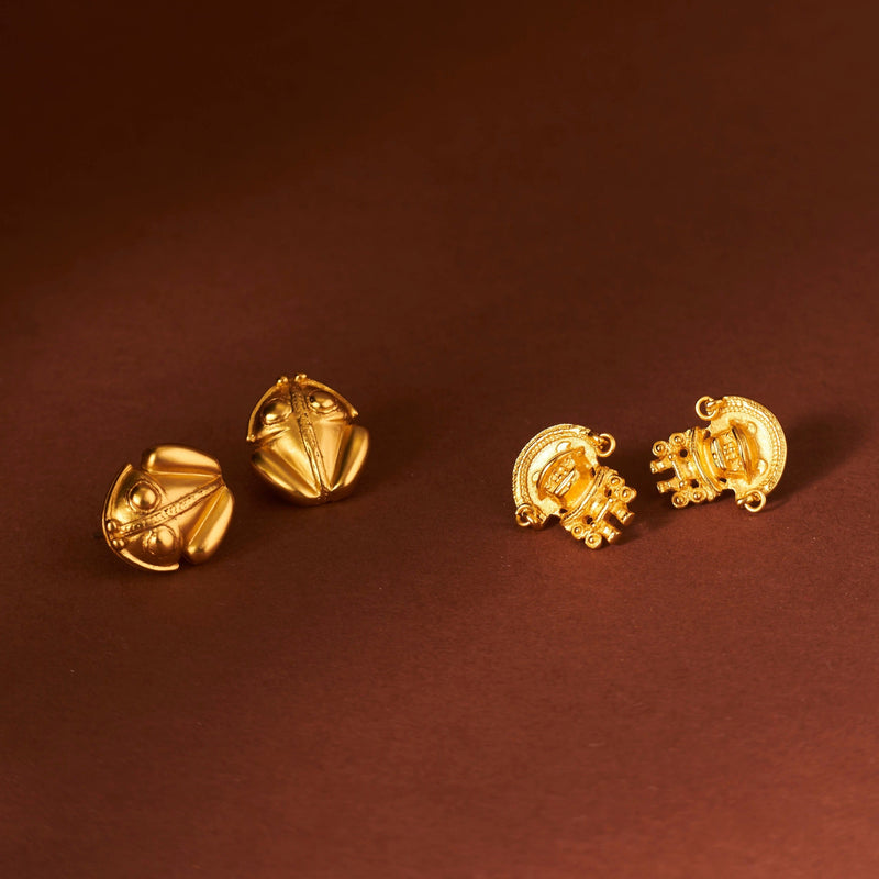 Precolombino Tairona Rana Stud Earrings