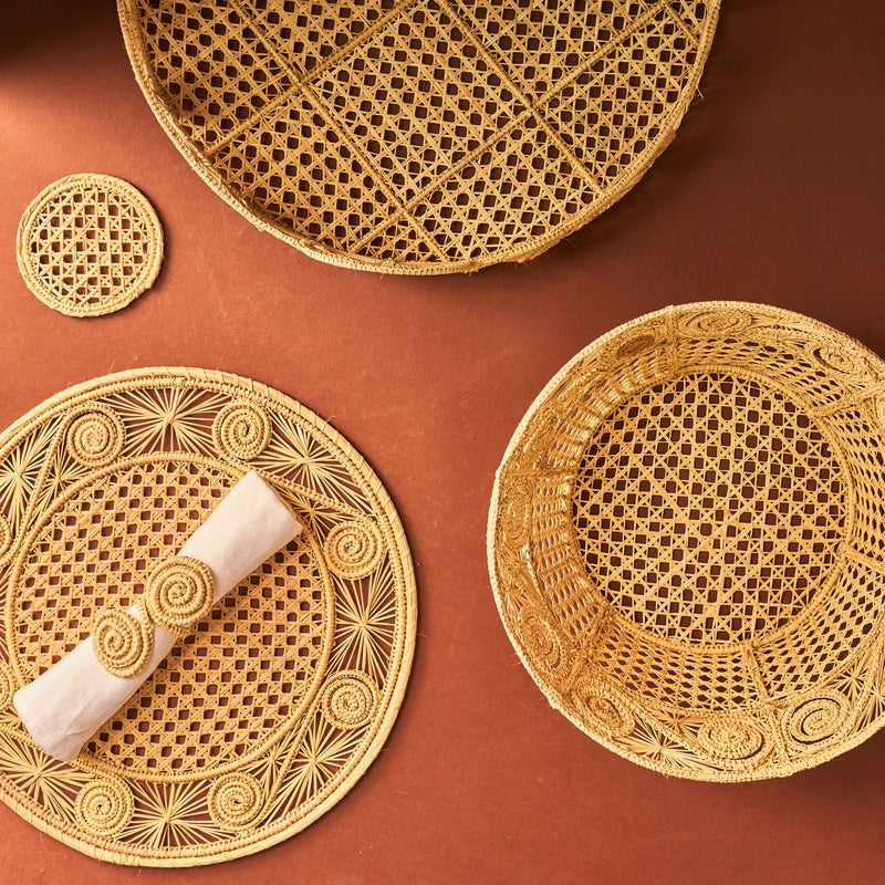 Sandra Woven Tray - The Colombia Collective