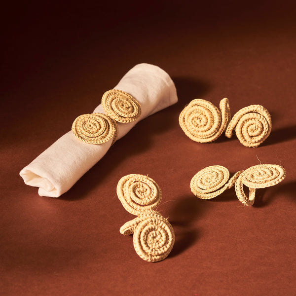 Sandra Woven Napkin Rings (Set of 4) - The Colombia Collective