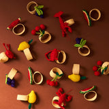 Palmito Fruity Napkin Rings (Set of 4) - The Colombia Collective