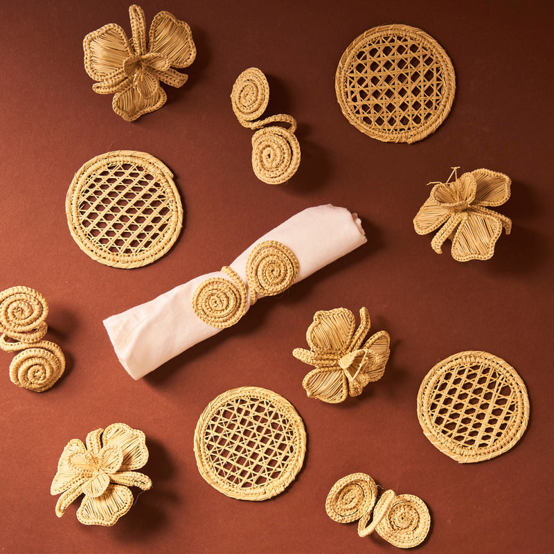 Sandra Woven Napkin Rings (Set of 4) - The Colombia Collective