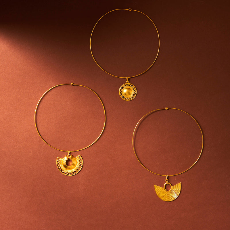 Precolombino muisca pendant and choker