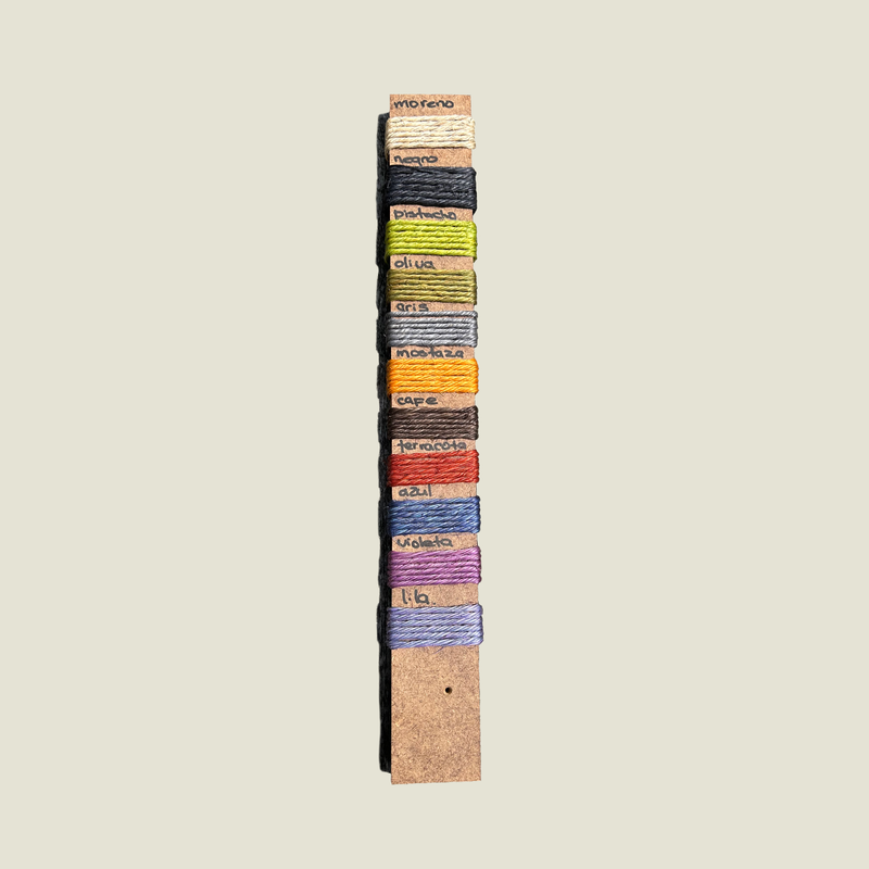 natural fique fabire colour chart