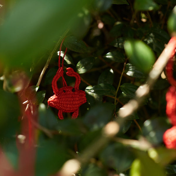 Palmito Woven Crab Baubles (Set of 4) - The Colombia Collective