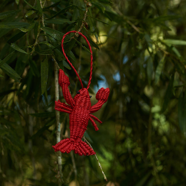 Palmito Woven Lobster Baubles (Set of 4) - The Colombia Collective