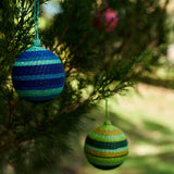 Palmito Woven Baubles (Set of 4) - The Colombia Collective