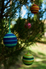 Palmito Woven Baubles (Set of 4) - The Colombia Collective