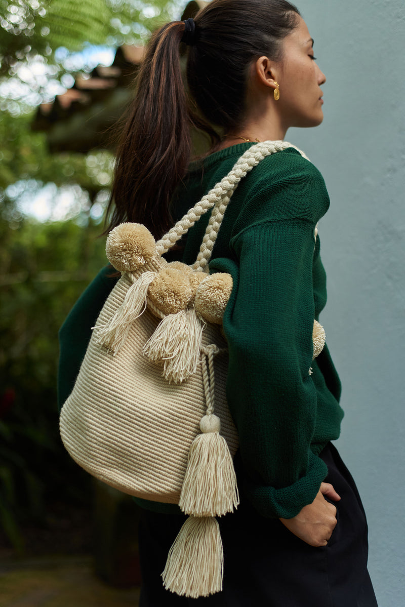 Wayuu Luxury Pom Pom Bag - The Colombia Collective