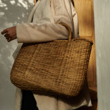 Boyacá Woven Basket Bag - The Colombia Collective