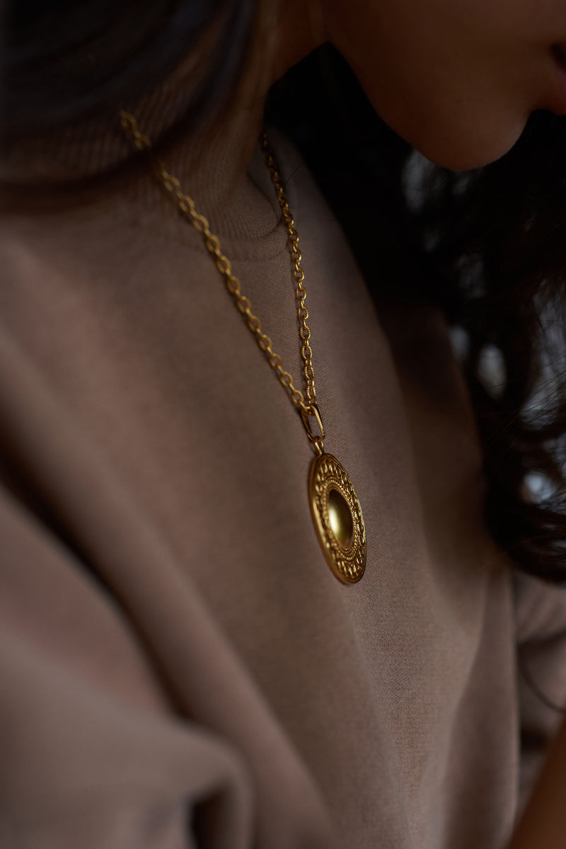 Precolombino Muisca Pendant + Chain - The Colombia Collective