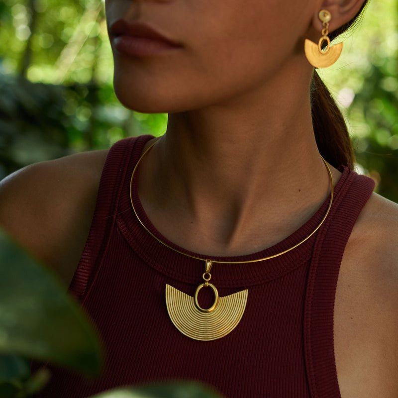 Precolombino Sinú Pendant + Choker - The Colombia Collective