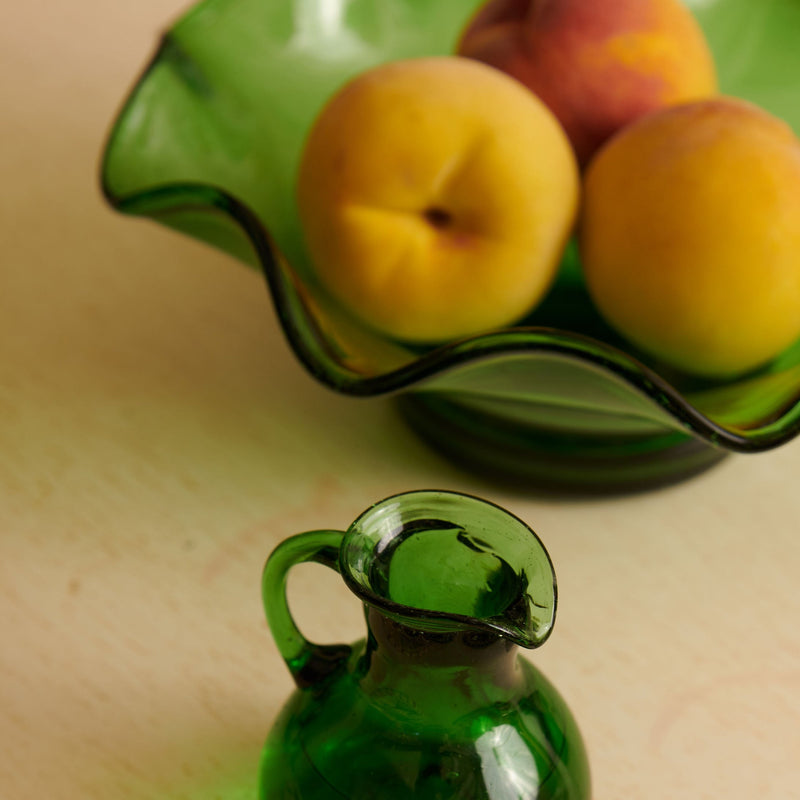 Sofia Handblown Glass Scalloped Bowl - The Colombia Collective