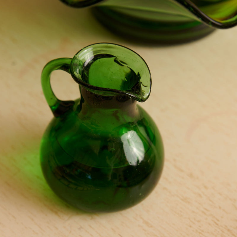 Sofia Mini Handblown Glass Jugs (Set of 2) - The Colombia Collective