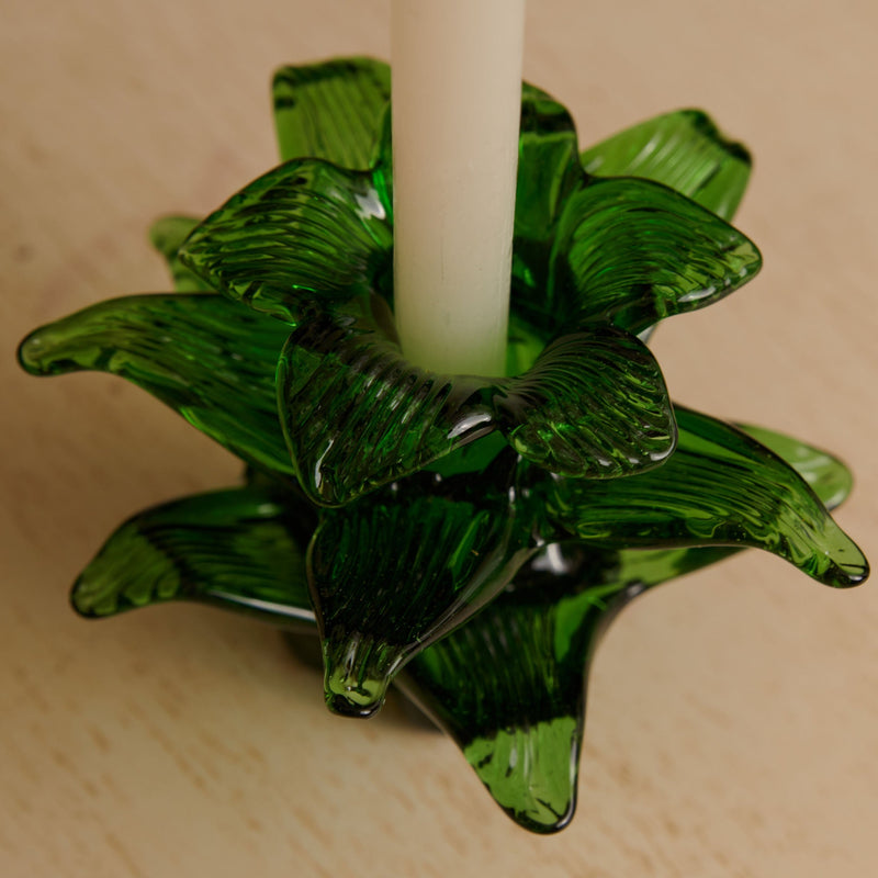 Sofia Handblown Glass Candle Holders (Set of 2) - The Colombia Collective