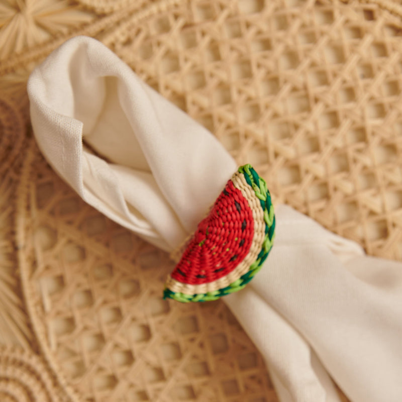 Palmito Watermelon Napkin Rings (Set of 4) - The Colombia Collective