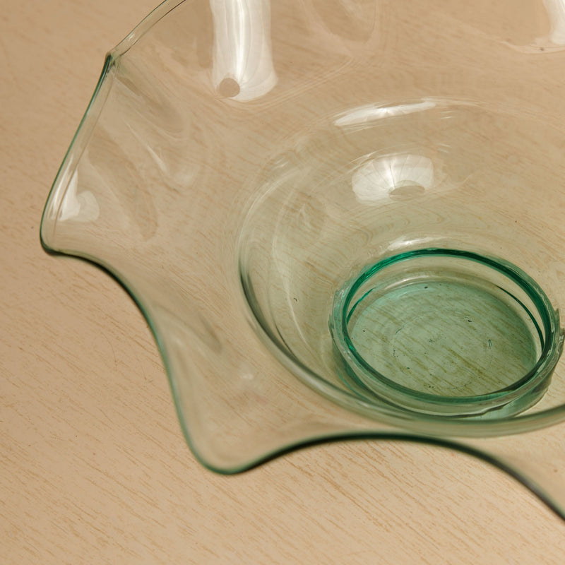 Sofia Handblown Glass Scalloped Bowl - The Colombia Collective