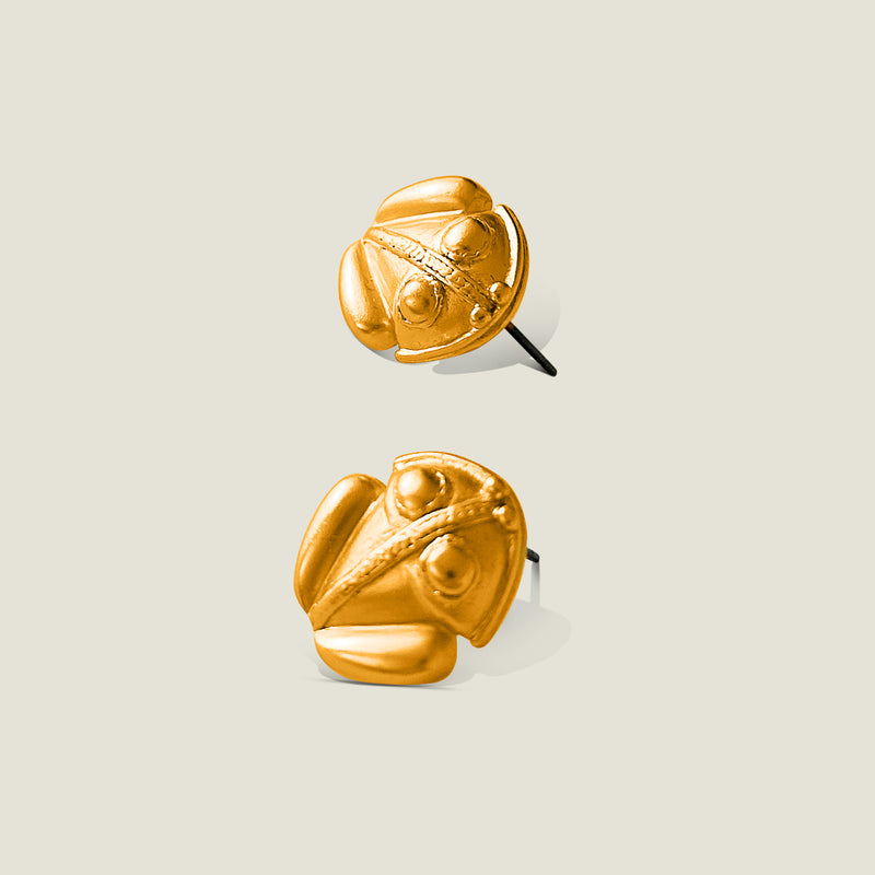 Precolombino Tairona Rana Stud Earrings