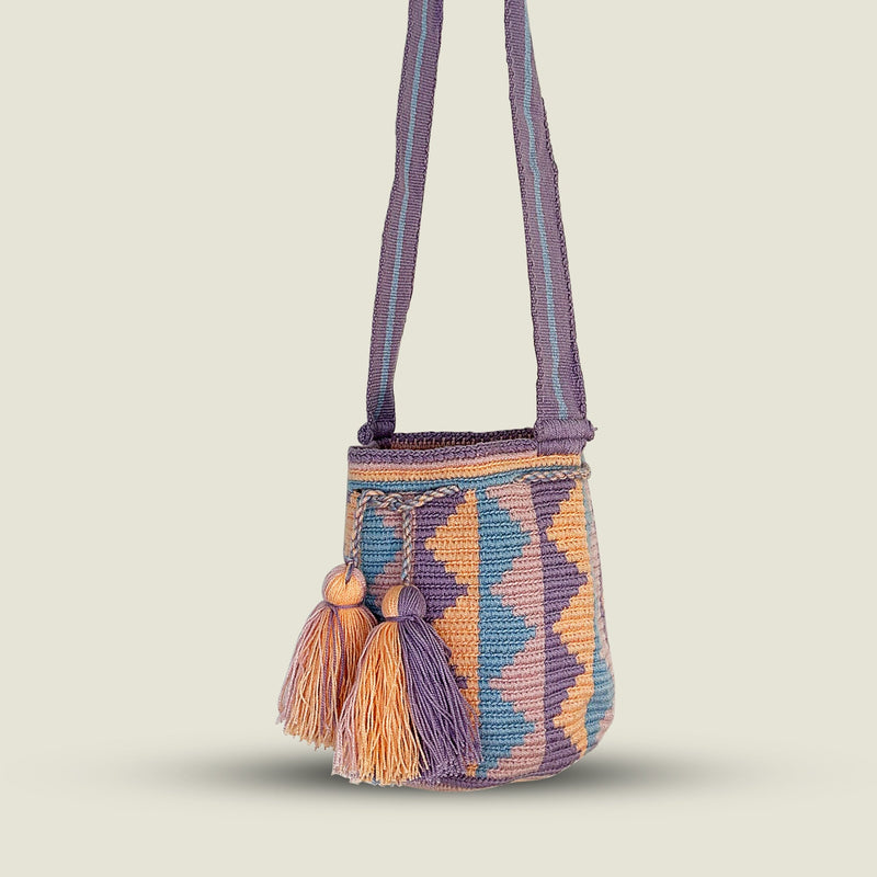 Wayuu Mini Chequered Shoulder Bag