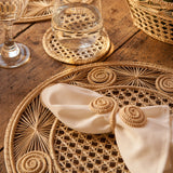 Sandra Woven Placemats & Fruity Napkin Rings Set