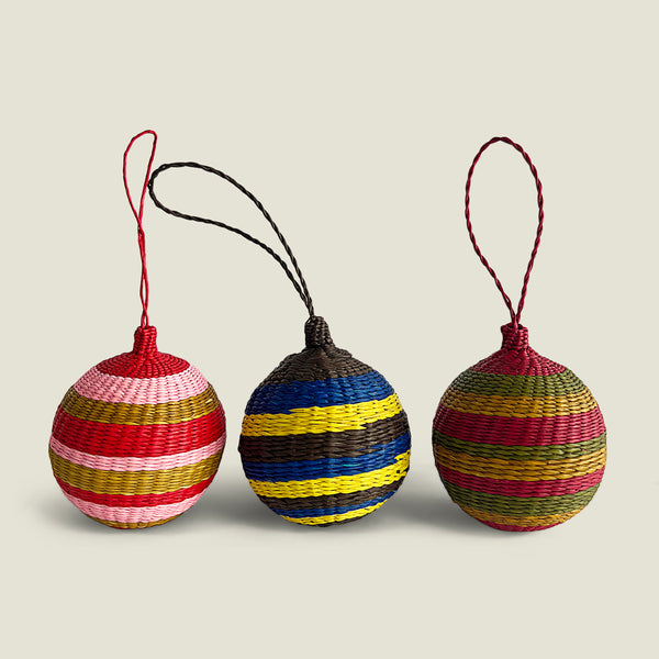 Raya Woven Baubles (Set of 3)