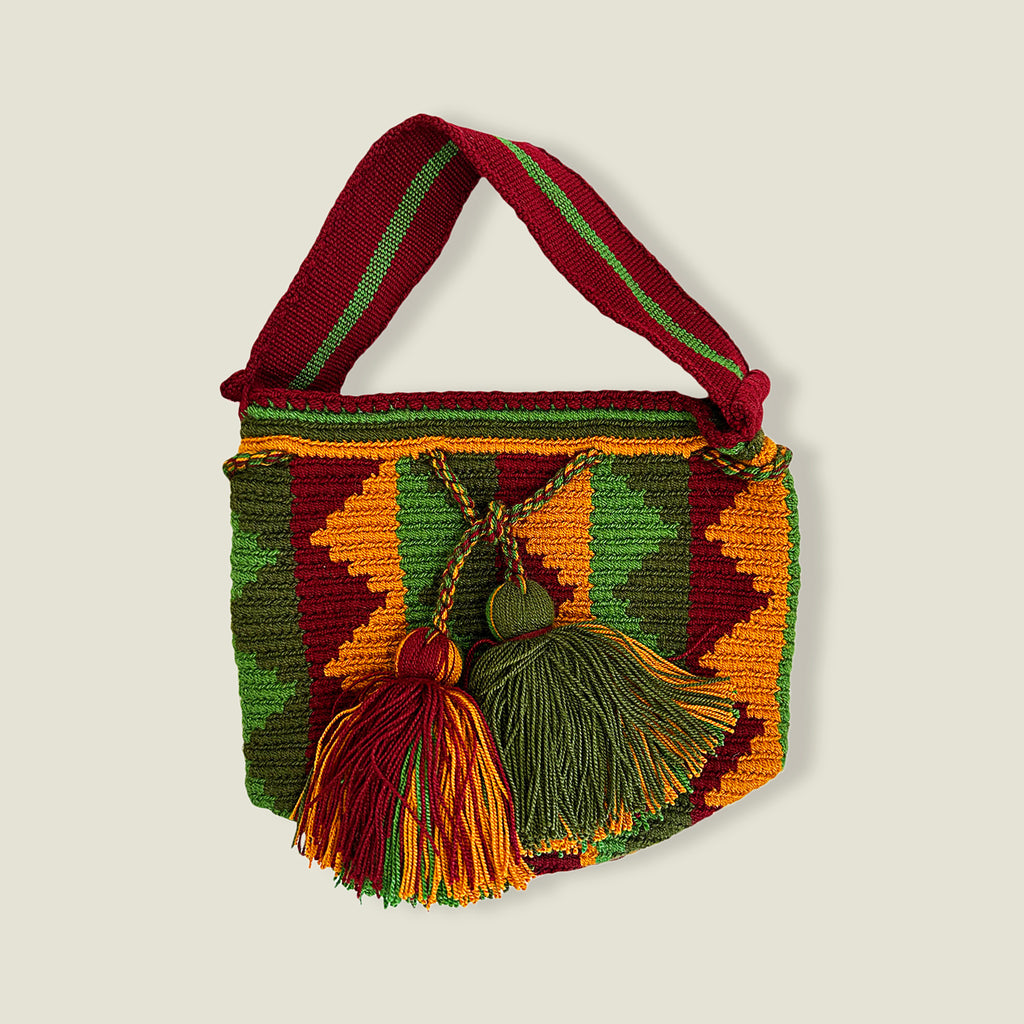 Wayuu Mini Chequered Bucket Bag The Colombia Collective