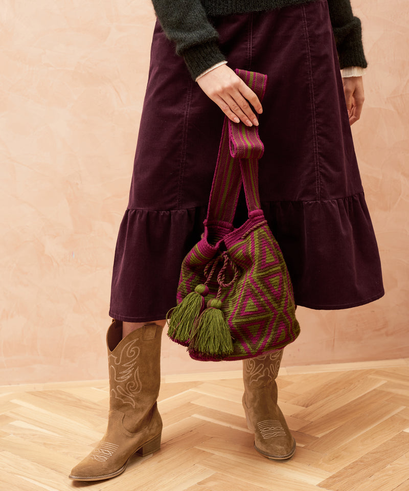 The Colombia Collective x Brora Hand Woven Tassel Tote Bag