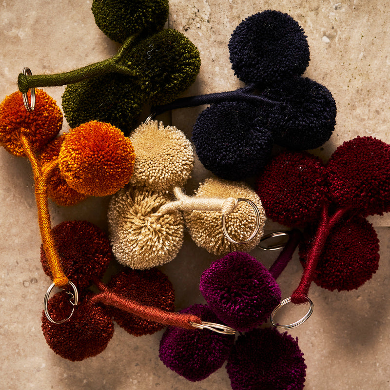 Wayuu Pom Pom Keyring - The Colombia Collective