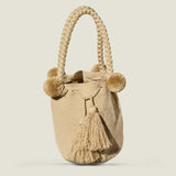 Wayuu Large Pom Pom Bag - The Colombia Collective