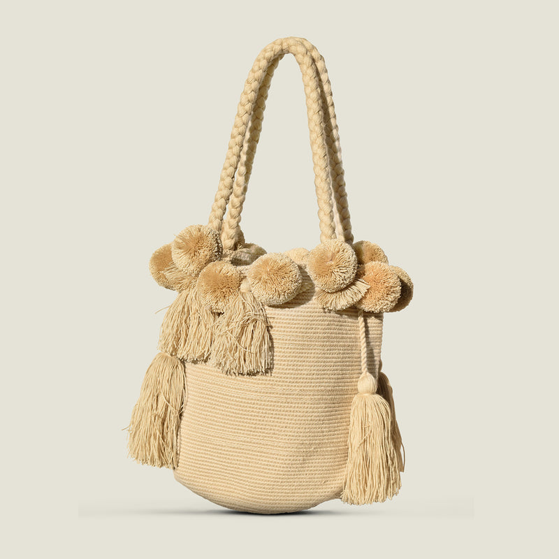 Wayuu Luxury Pom Pom Bag - The Colombia Collective