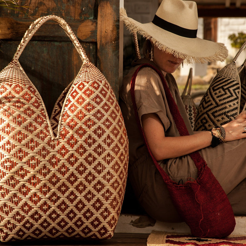 Guapi Cuatro Tetas Basket Hand Woven by Colombian Artisans