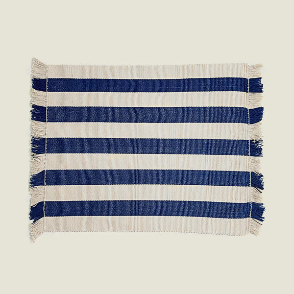 Olivia Striped Woven Placemats (Set of 4) - The Colombia Collective
