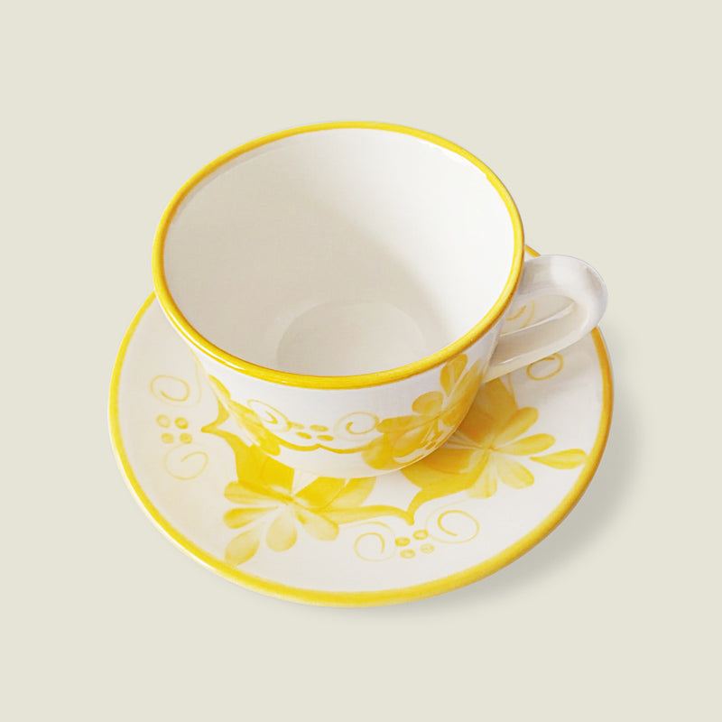 Liliana Ceramic Cup and Saucer (Set of 4) - The Colombia Collective