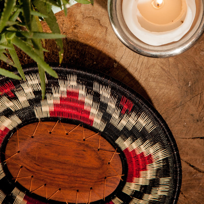 Werregue Woven Plate | Armadillo - The Colombia Collective