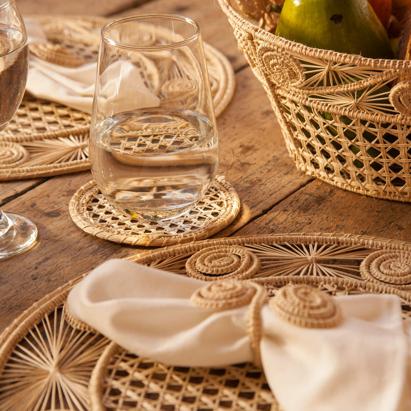 Sandra Woven Coasters (Set of 4) - The Colombia Collective