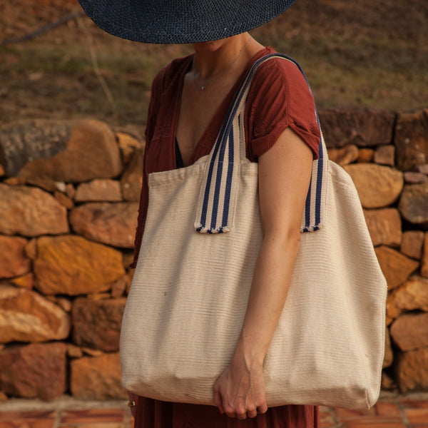 Olivia Woven Tote Bag - The Colombia Collective