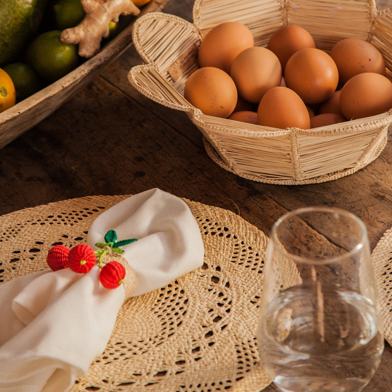 Palmito Cherry Napkin Rings (Set of 4) - The Colombia Collective