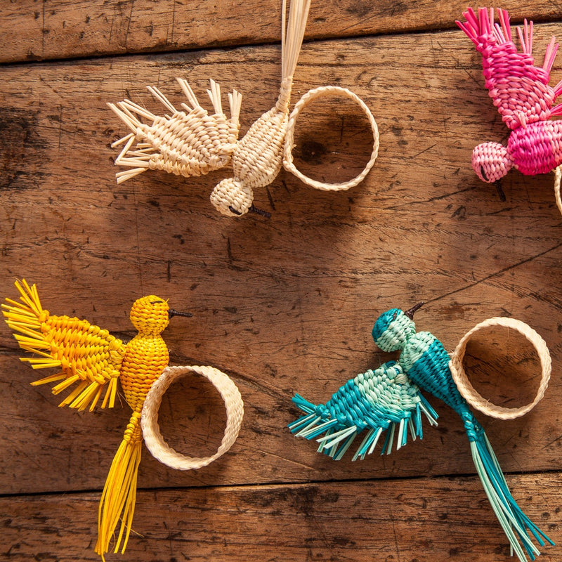 Palmito Humming Bird Napkin Rings - The Colombia Collective