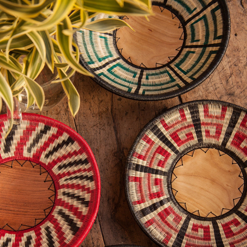 Werregue Woven Plate | Tigre - The Colombia Collective
