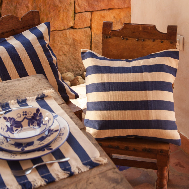 Olivia Woven Striped Cushion Cover - The Colombia Collective