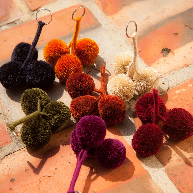 Wayuu Pom Pom Keyring - The Colombia Collective
