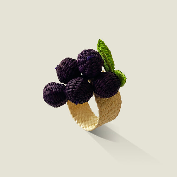 Palmito Grape Napkin Rings