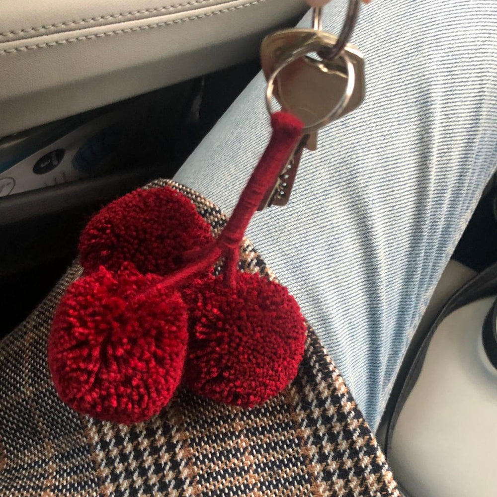 Wayuu Pom Pom Keyring The Colombia Collective